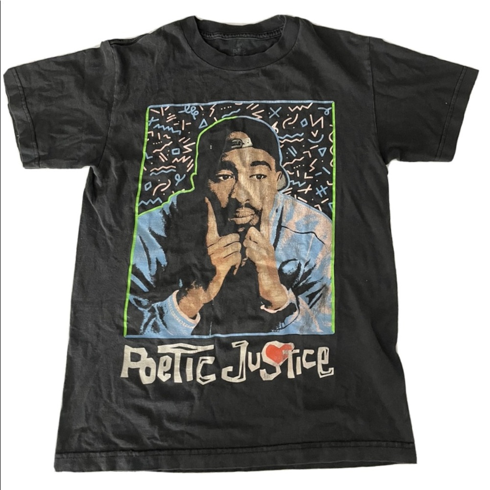 90’s Tupac Poetic Justice Black T Shirt